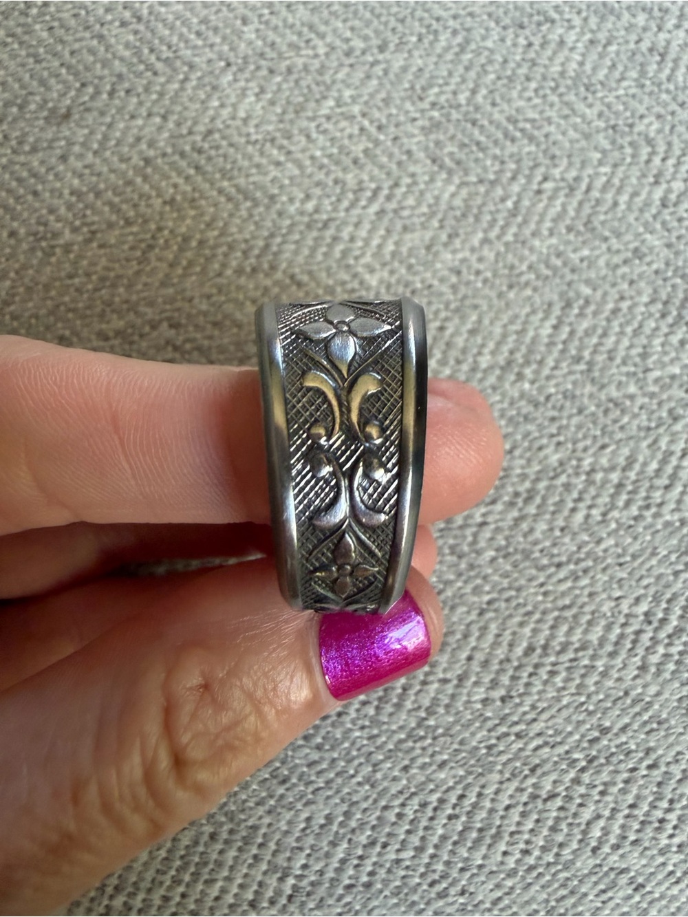 Stainless Spoon Ring Size 11 - Picture 10 of 12